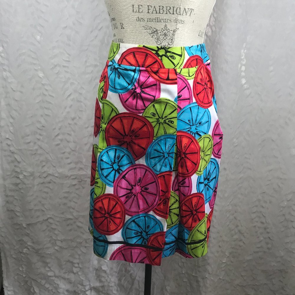 Grace Elements Bright Retro Fruit Print Swing Ski… - image 2